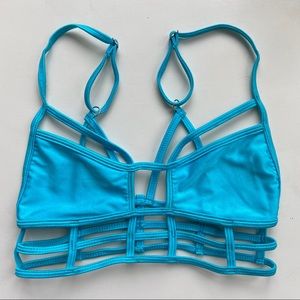 One teaspoon blue bikini / festival crop